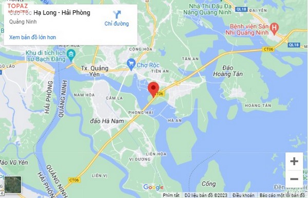 Bản đồ đường cao tốc Hạ Long Hải Phòng