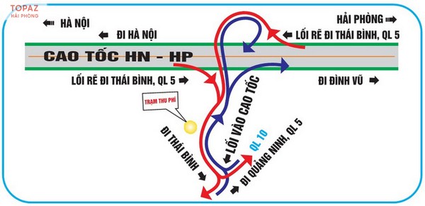 Nút giao cao tốc Hà Nội hải Phòng Quốc Lộ 10 (Km74 000) – Hải Phòng