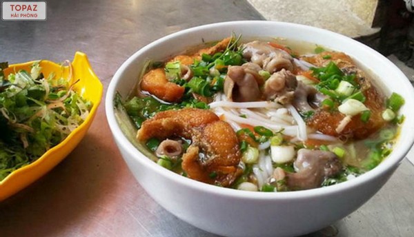 Bún cá cay Lê Lợi là quán ăn sáng ngon Hải Phòng có tiếng
