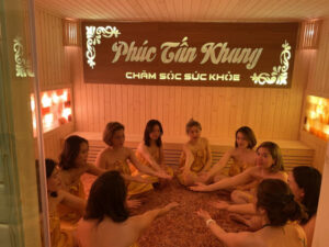 Massage Phúc Tấn Khang  có khu vực xông hơi chuyên nghiệp