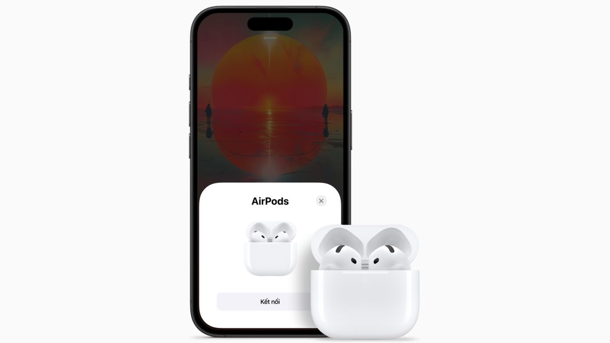 Kết nối liền mạch với tai nghe AirPods